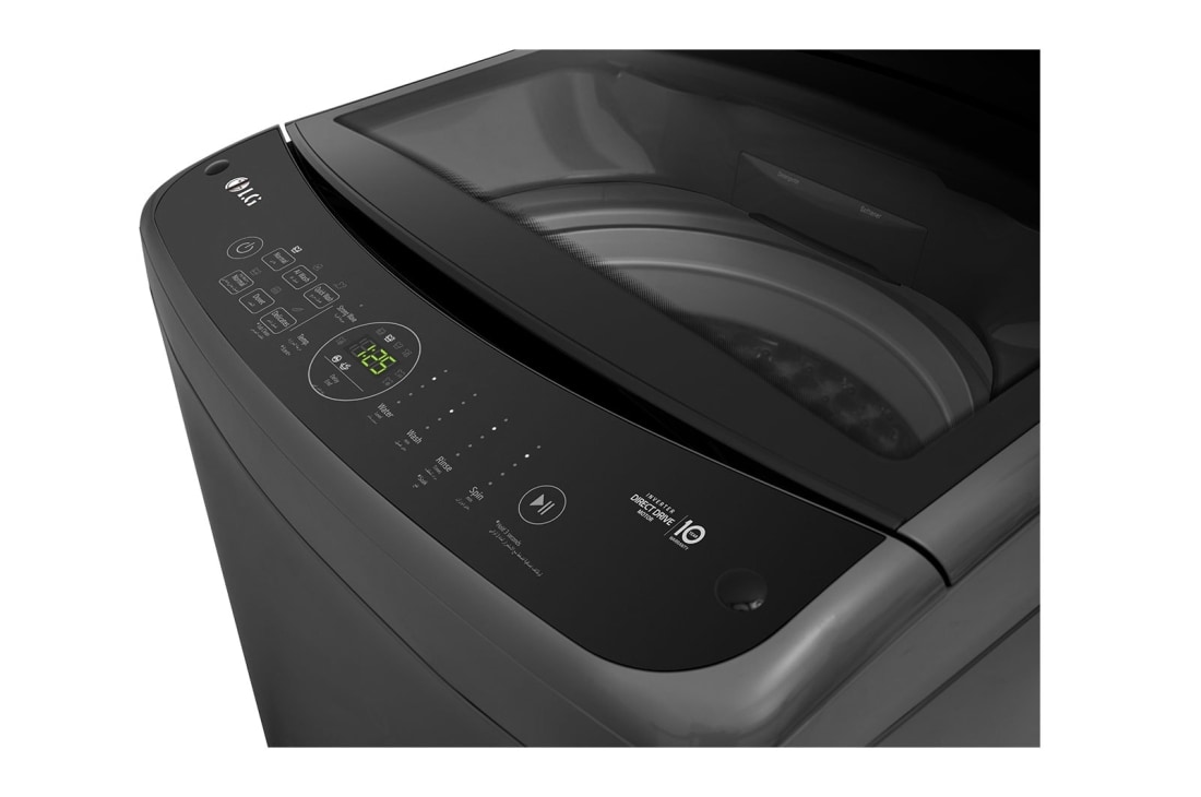 LG  LG New 13 KG Top Load Washing Machine with AIDD, Turbo Wash3D, Turbo Drum, display control side view, T13H3SDHT2, thumbnail 9
