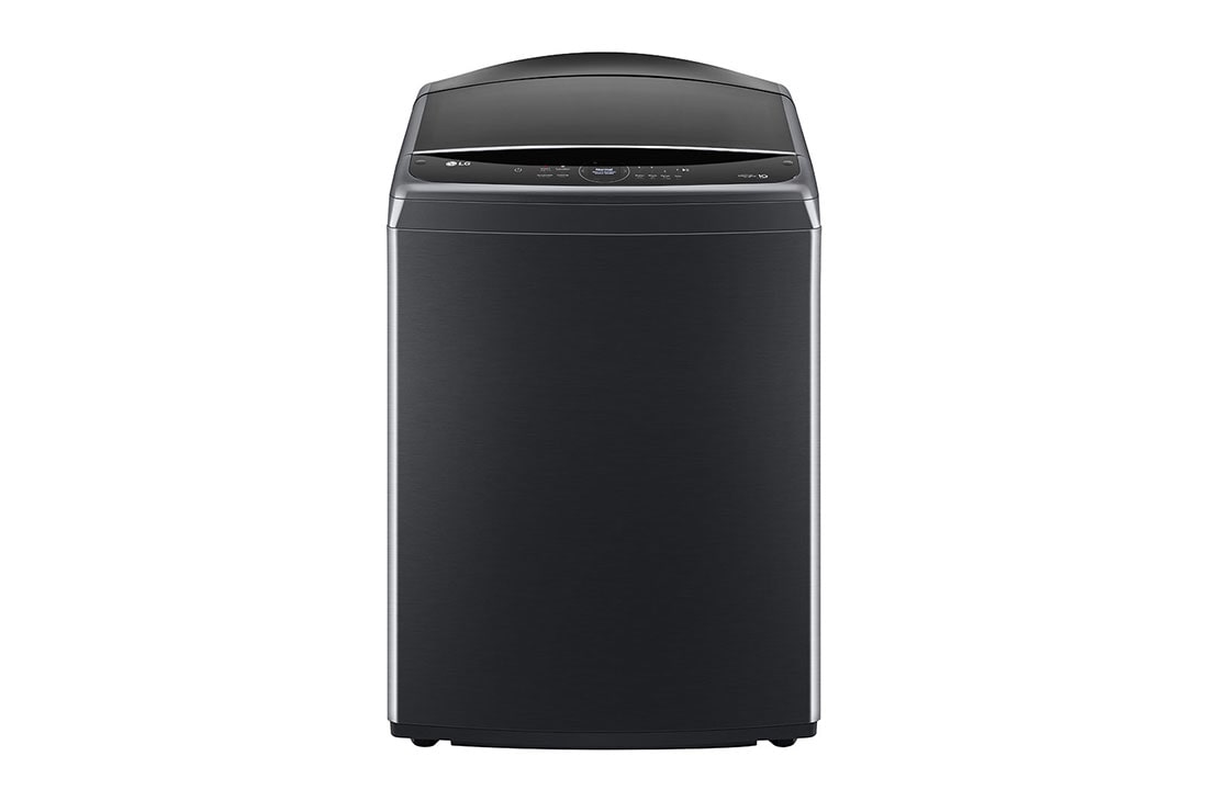 LG 2023 LG 17.5 KG Top Load Washing Machine with AIDD, Steam, Auto Tub Clean, Full Stainless Steel Tub, ThinQ™, Stainless Steel, Front View, T18H9EFHTP