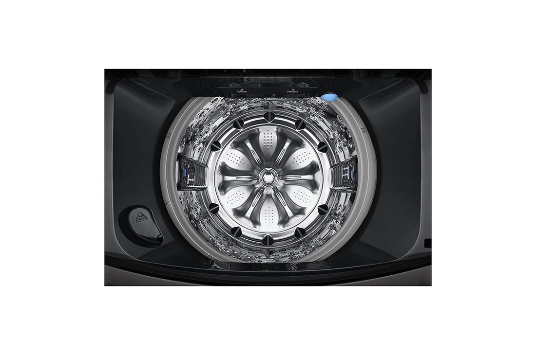 LG 17.5 KG Top Load Washing Machine with AIDD, Auto Tub Clean, Full Stainless Steel Tub, ThinQ™, Stainless Steel, Drum view, T18H9EFHTP, thumbnail 5