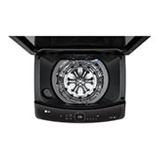 LG 17.5 KG Top Load Washing Machine with AIDD, Auto Tub Clean, Full Stainless Steel Tub, ThinQ™, Stainless Steel, Top Door Open view, T18H9EFHTP, thumbnail 4