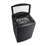 LG 17.5 KG Top Load Washing Machine with AIDD, Auto Tub Clean, Full Stainless Steel Tub, ThinQ™, Stainless Steel, Left Perspective door open view, T18H9EFHTP, thumbnail 9