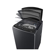 LG 17.5 KG Top Load Washing Machine with AIDD, Auto Tub Clean, Full Stainless Steel Tub, ThinQ™, Stainless Steel, Soft door open view, T18H9EFHTP, thumbnail 10