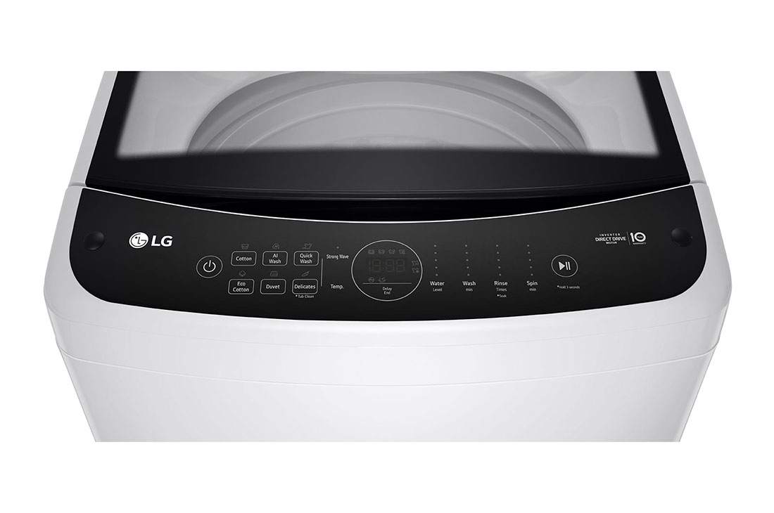 LG  LG 13 KG Top Load Washing Machine with AIDD, Turbo Wash3D, Turbo Drum, TopFront_Display_Off, T13H3SDHTW, thumbnail 5