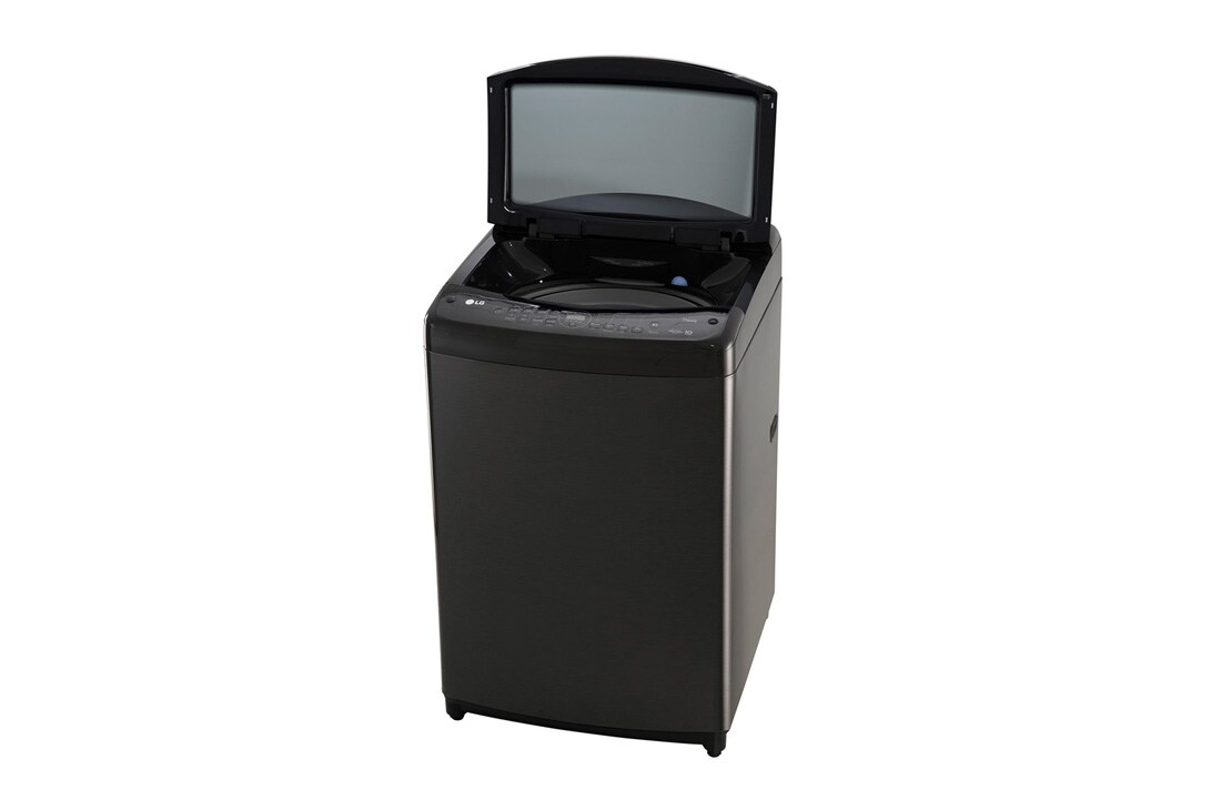 LG 15 Kg Top Load Washing Machine, AIDD, Tub Clean, Full Stainless Steel Tub, ThinQ™, Middle Black Colour, Right Open, T15H7EHHTP, thumbnail 3