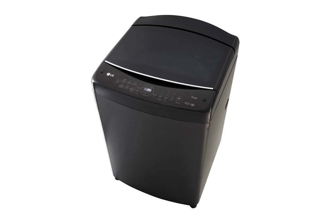 LG 15 Kg Top Load Washing Machine, AIDD, Tub Clean, Full Stainless Steel Tub, ThinQ™, Middle Black Colour, Right Top, T15H7EHHTP, thumbnail 4