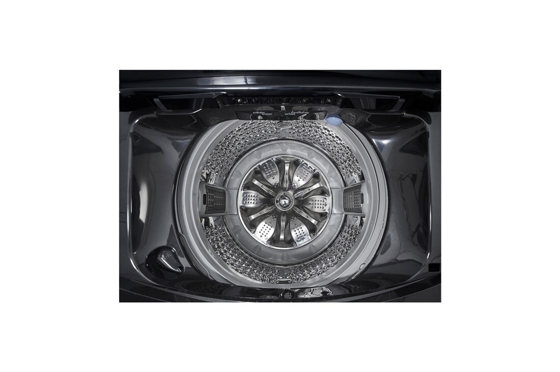 LG 15 Kg Top Load Washing Machine, AIDD, Tub Clean, Full Stainless Steel Tub, ThinQ™, Middle Black Colour, Drum, T15H7EHHTP, thumbnail 6