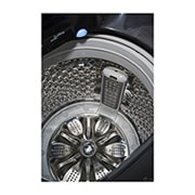 LG 15 Kg Top Load Washing Machine, AIDD, Tub Clean, Full Stainless Steel Tub, ThinQ™, Middle Black Colour, Drum, T15H7EHHTP, thumbnail 7