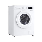 LG 8kg Front Load Washer with 6 motion Inverter Direct Drive, left side view, F2Y1TYP3W, thumbnail 9