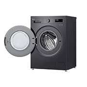 LG 9Kg Front Load Washing Machine, 2024, Left side view with door open, F2Y1VYP6J, thumbnail 9