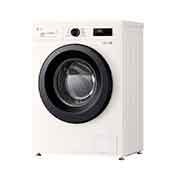 LG New 7kg Front Load Washing Machine with Direct Drive Motor, 6 Motion Power Wash, Tub Clean, and Smart Diagnosis, 2025, leftside view, F2Y1HYP65P, thumbnail 11