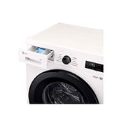 LG New 7kg Front Load Washing Machine with Direct Drive Motor, 6 Motion Power Wash, Tub Clean, and Smart Diagnosis, 2025, left side view, F2Y1HYP65P, thumbnail 6