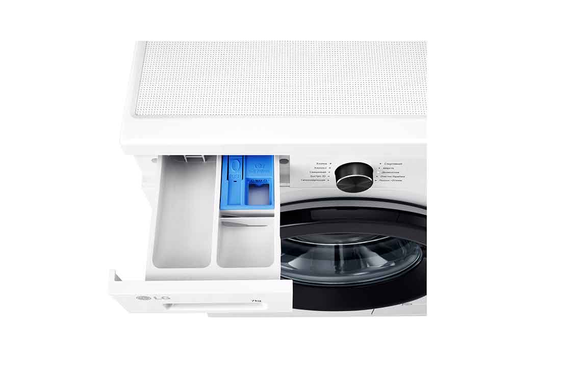 LG New 7kg Front Load Washing Machine with Direct Drive Motor, 6 Motion Power Wash, Tub Clean, and Smart Diagnosis, 2025, right side view, F2Y1HYP65P, thumbnail 8