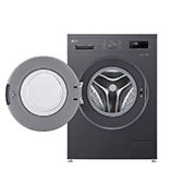 LG New 8kg Front Load Washing Machine with Direct Drive Motor, 6 Motion Power Wash, Tub Clean, and Smart Diagnosis, 2025, front door open view, F2Y1TYP6JP, thumbnail 2