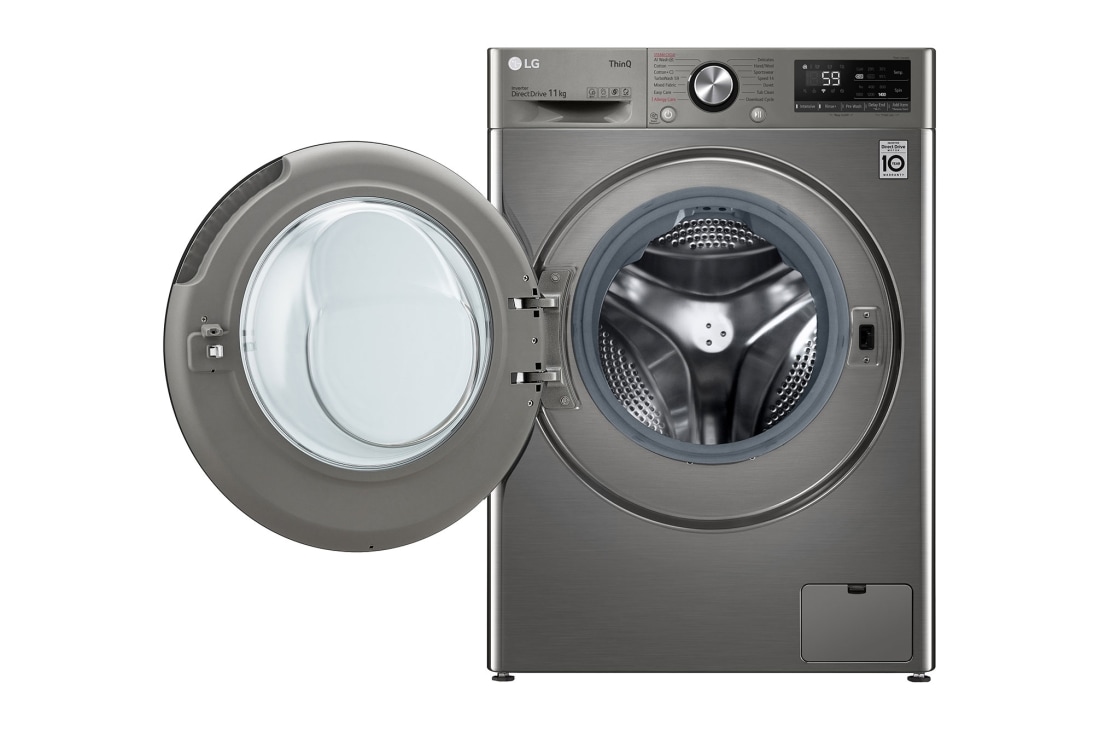 LG 11 Kg | Front Load Washer | AI DD™ | ThinQ™ | Steam™, front open , F4Y5EYGYPV, thumbnail 2