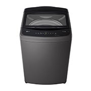 LG 18kg Top Load Washing Machine with Smart Inverter and Turbo Drum Tub, Middle Black, Front view with door open, T18V1NDHT2, thumbnail 2