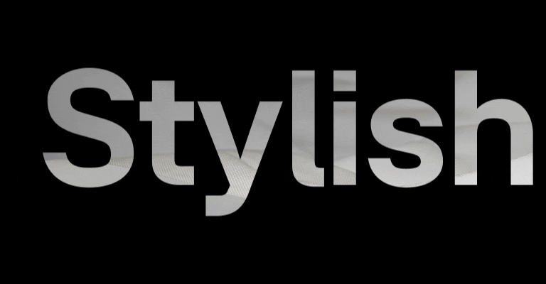 Typo animation of the word Stylish