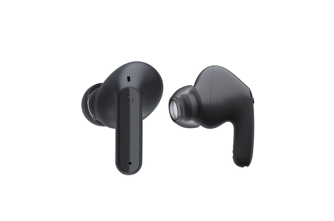 LG TONE Free FP5 - Enhanced Active Noise Cancelling True Wireless Bluetooth Earbuds, One side of the earbuds is facing from the front and the other side is looking from the side., TONE-FP5, thumbnail 9