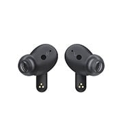 LG TONE Free FP5 - Enhanced Active Noise Cancelling True Wireless Bluetooth Earbuds, A top view of cradle opened up with mood lighting on., TONE-FP5, thumbnail 4