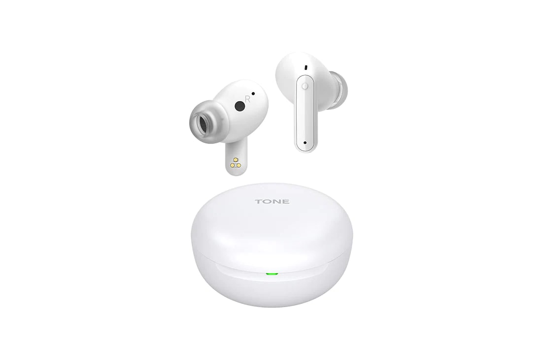 LG TONE Free FP5W - Enhanced Active Noise Cancelling True Wireless Bluetooth Earbuds, Angles facing each other on both sides of the earbuds., TONE-FP5W, thumbnail 17