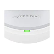 LG TONE Free FP5W - Enhanced Active Noise Cancelling True Wireless Bluetooth Earbuds, The front part of the cradle is close-up and charging lighting is on., TONE-FP5W, thumbnail 10