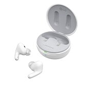 LG TONE Free FP9W - Plug and Wireless True Wireless Bluetooth UVnano Earbuds, Cradle is open in a side angle of 15 degrees, and both sides of the earbuds are placed in front of it., TONE-FP9W, thumbnail 14