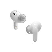 LG TONE Free T90 Dolby Atmos Earbuds - White, The left earbud is seen from the rear and the right earbud is seen from the front., TONE-T90Q, thumbnail 8