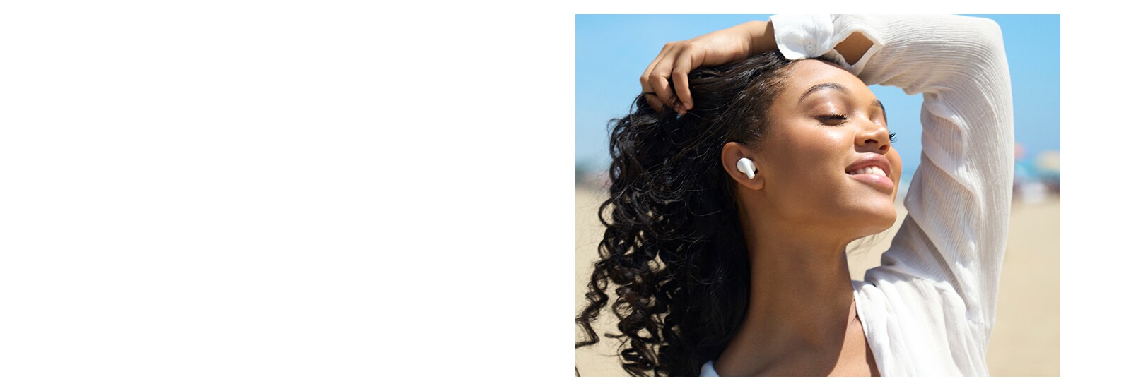 A person is lying in bed sleeping peacefully while wearing T90 earbuds.