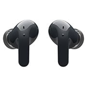 LG TONE Free T90 Dolby Atmos Earbuds - Black, The lid of the cradle is open, showing light coming out through the earbuds inside., TONE-T90Q, thumbnail 4