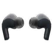 LG TONE Free T90 Dolby Atmos Earbuds - Black, The closed cradle is seen from the left with the Plug and Wireless button showing., TONE-T90Q, thumbnail 7