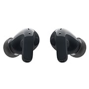 LG TONE Free T90 Dolby Atmos Earbuds - Black,  The backs of the two earbuds are shown turned 15 degrees towards the front., TONE-T90Q, thumbnail 10