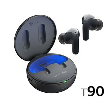 LG TONE Free T90 Dolby Atmos Earbuds - Black1