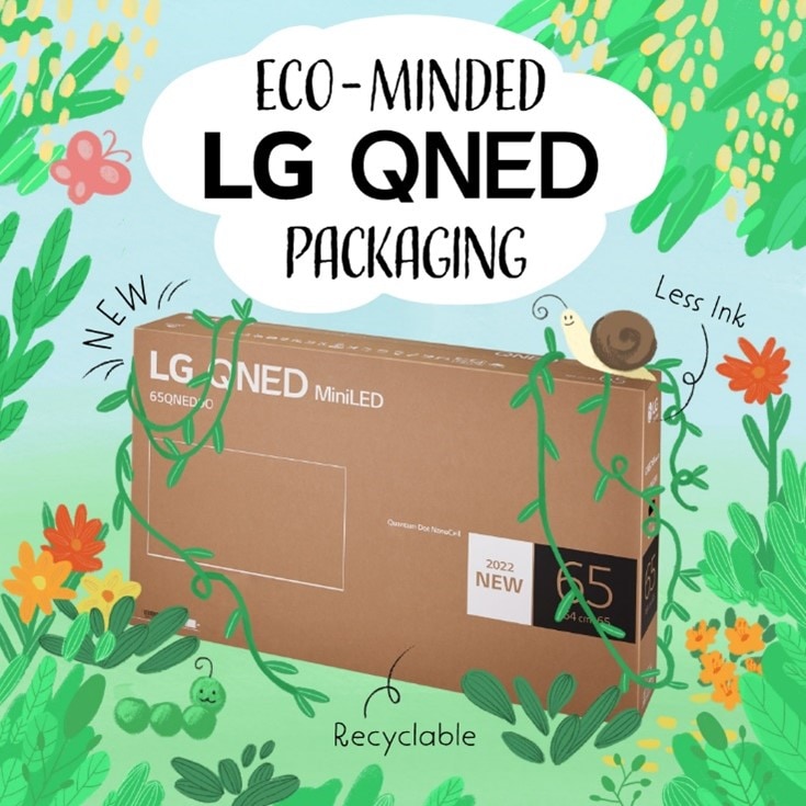 Eco-Minded LG QNED Packaging
                    