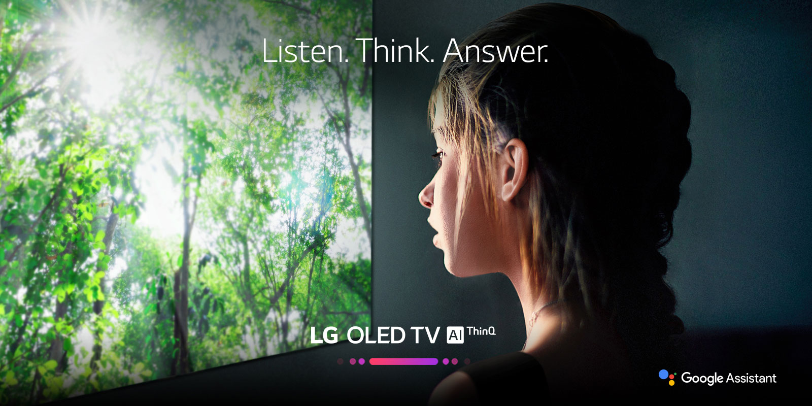control lg oled with google home