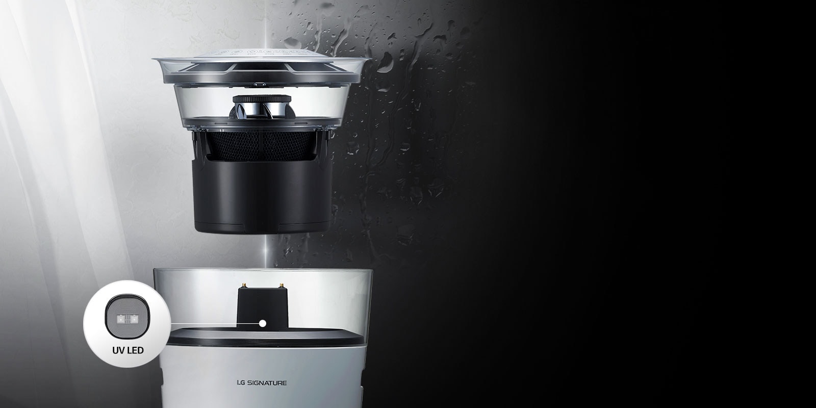 مصباح أشعة فوق بنفسجية LED وميزة التجفيف الذكي<br>1