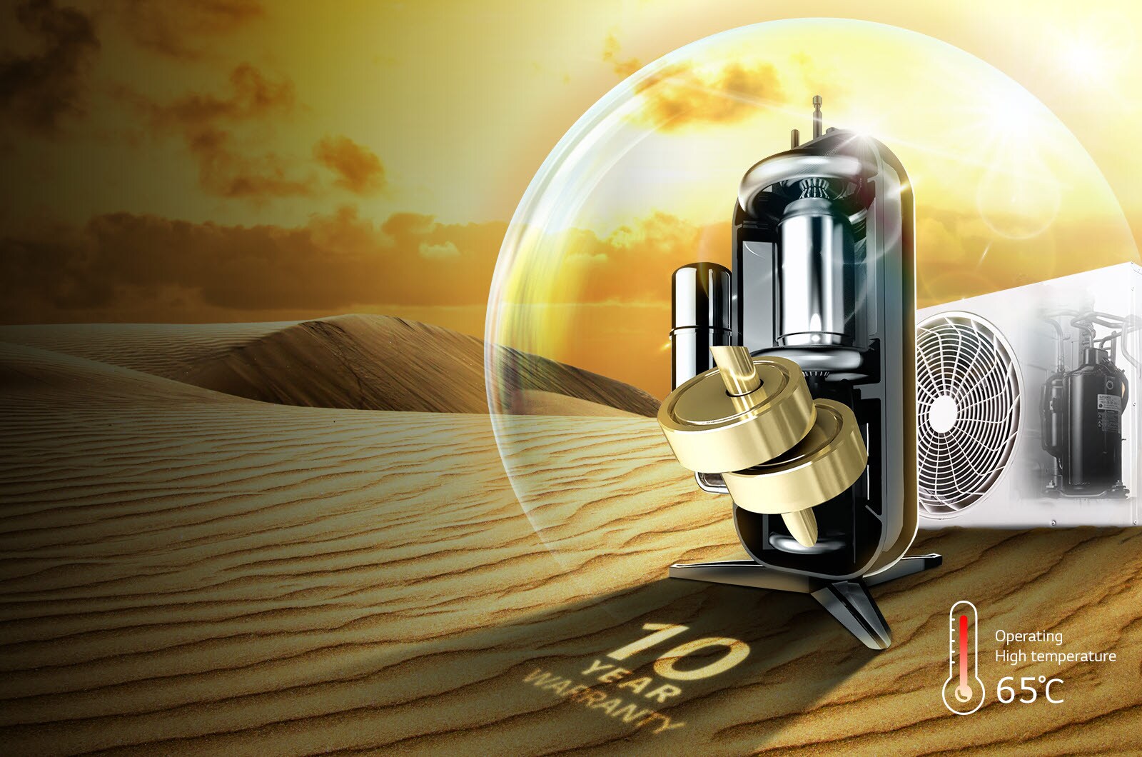 لضاغط Tropical Dual Inverter Compressor™