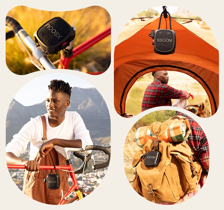 صور LG XBOOM Go XG2T في أنشطة الحياة العصرية.