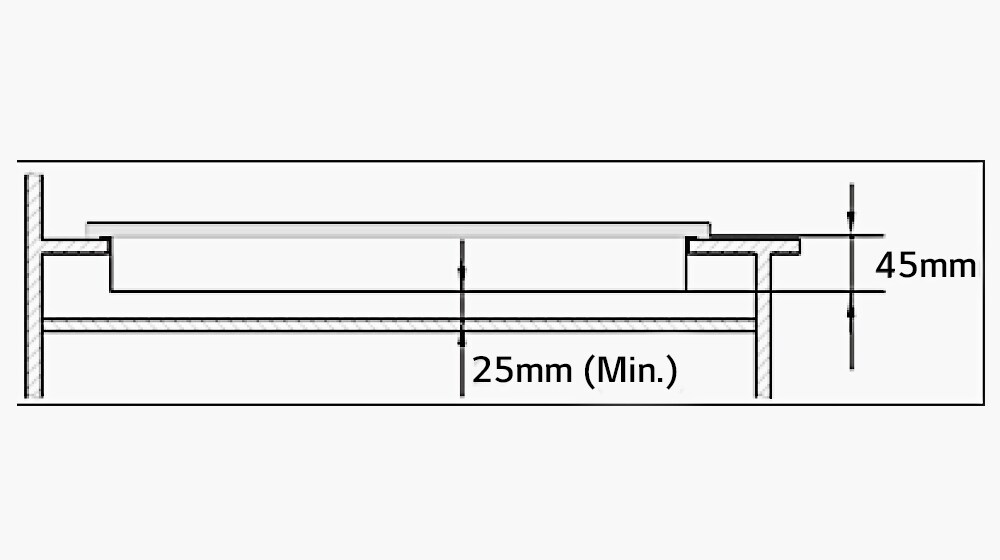 This image shows the dimension of the gas hob.