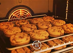 This is an image of cookies being baked.