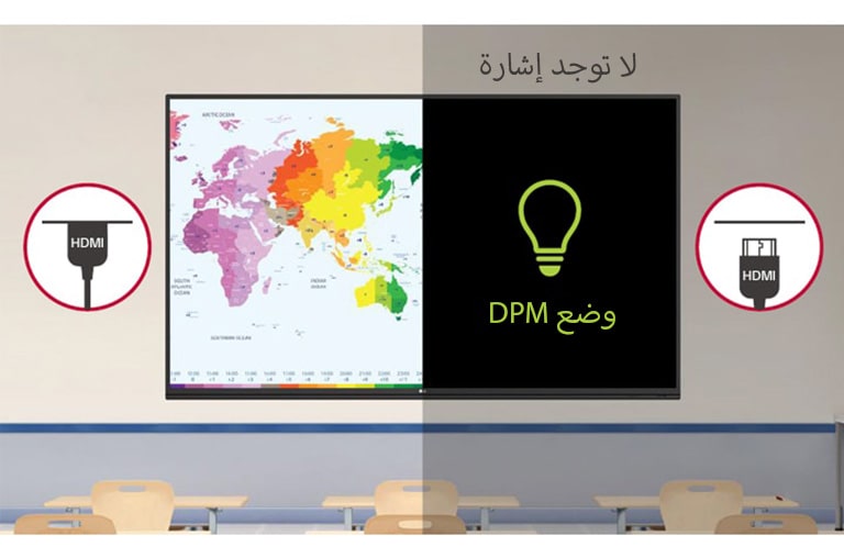 تعمل وظيفة إدارة شاشة العرض على توظيف الطاقة بطريقة أكثر فعالية.