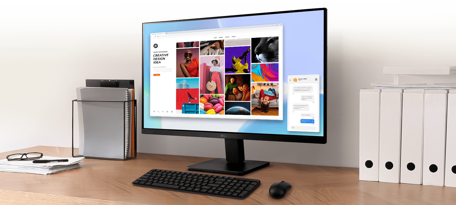 شاشة Full HD بتقنية IPS ومقاس 27 بوصة	