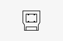 USB 3.0 Upstream icon.	