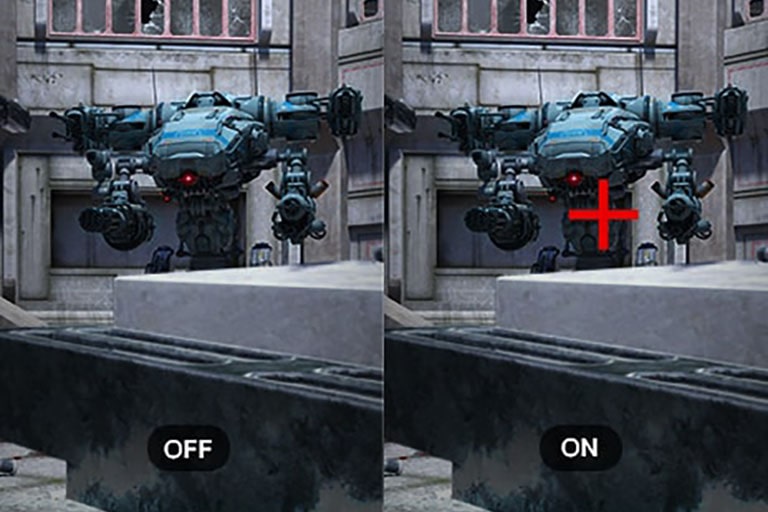 عرض وظيفة Crosshair أثناء العمل من خلال شاشة UltraGear.