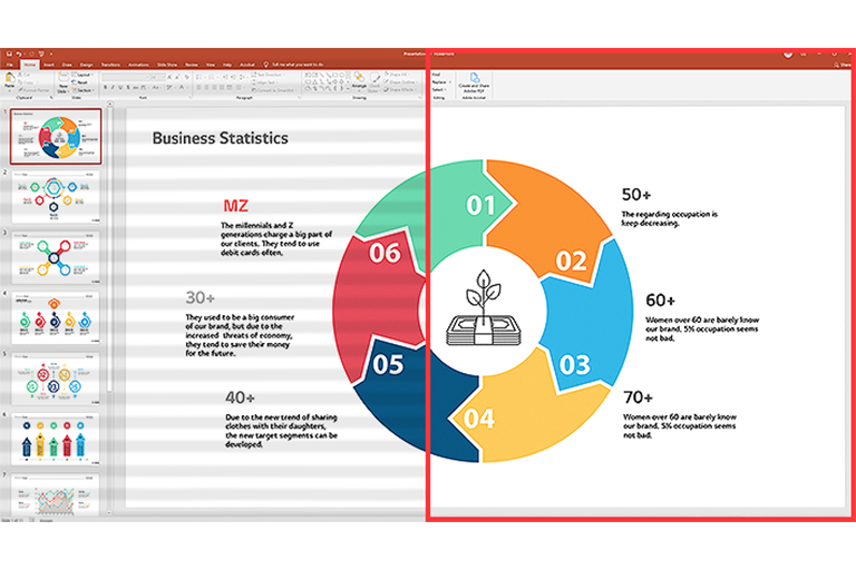 صورة مقارنة للجانب الأيمن مع تطبيق تقنية flicker safe والجانب الأيسر بدون تطبيقها.	