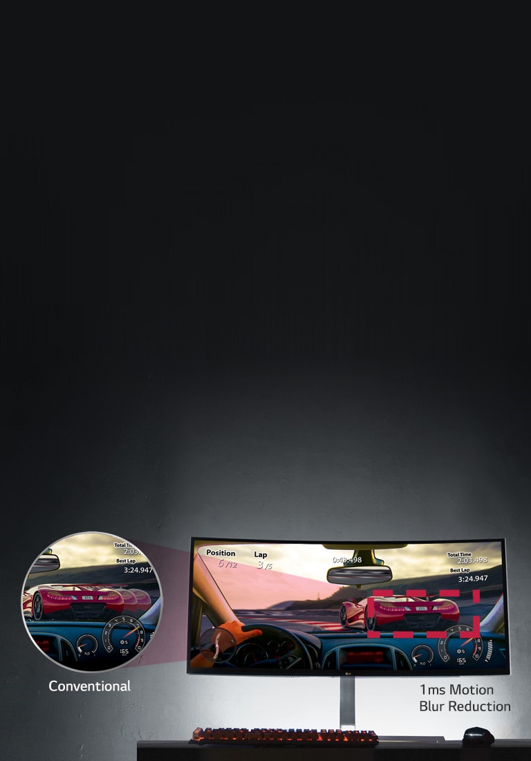 حركة السوائل مع "1ms للحد من ضبابية الحركة"2