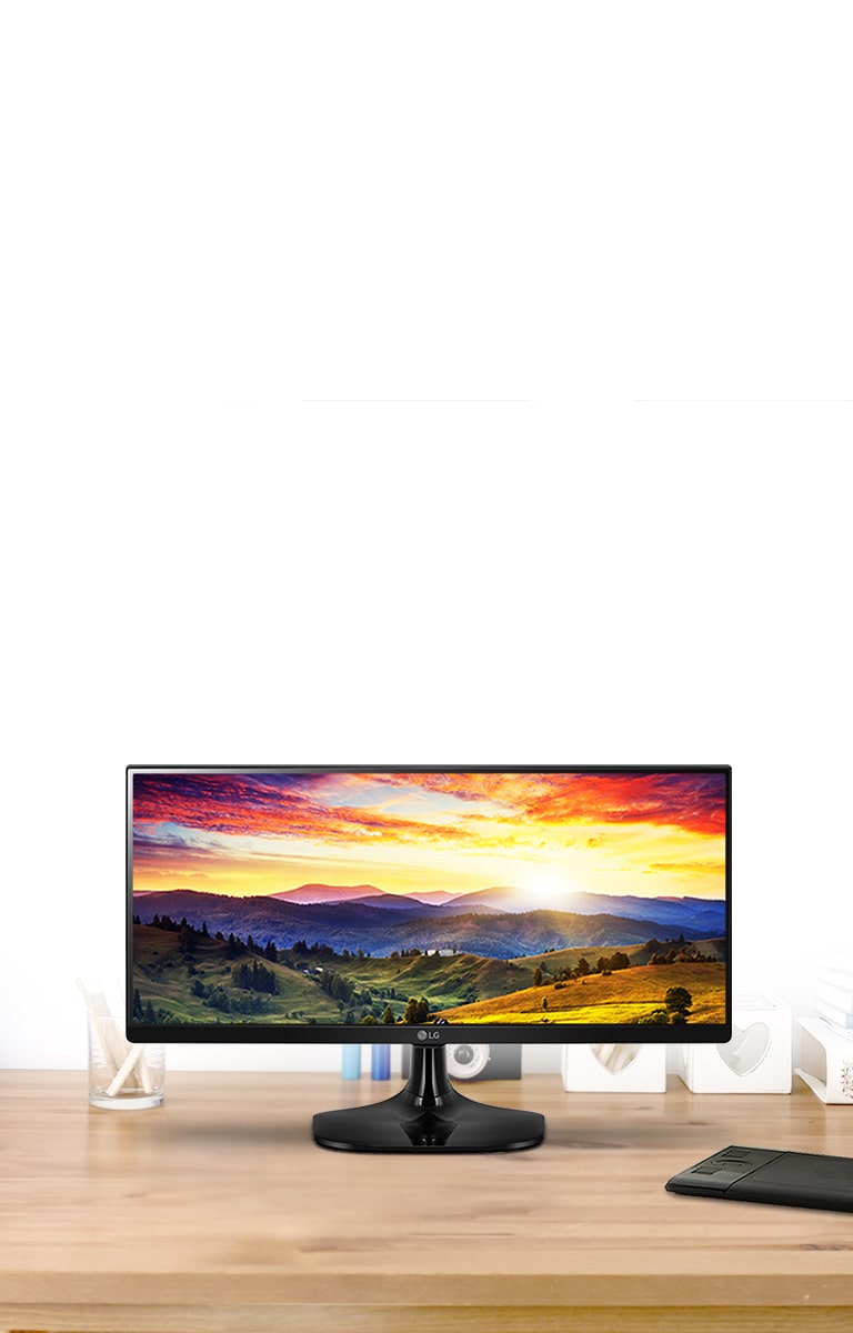 شاشة فائقة العرض والوضوح UltraWide™ FHD بنسبة  21:9 بتقنية IPS Display2