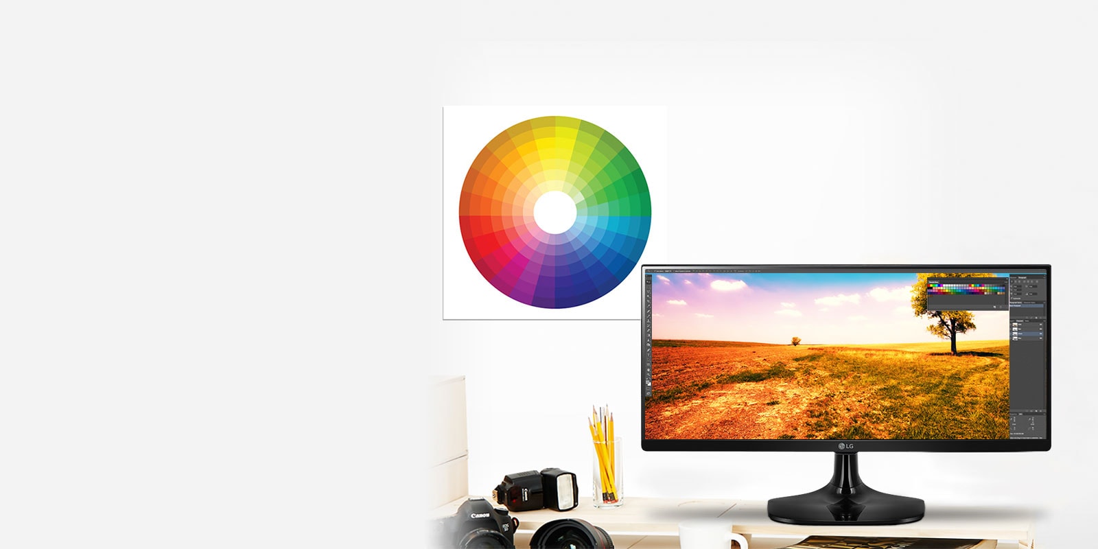 نظام ألوان معياري (sRGB) يغطي ما يزيد عن 99% من مساحة الألوان1