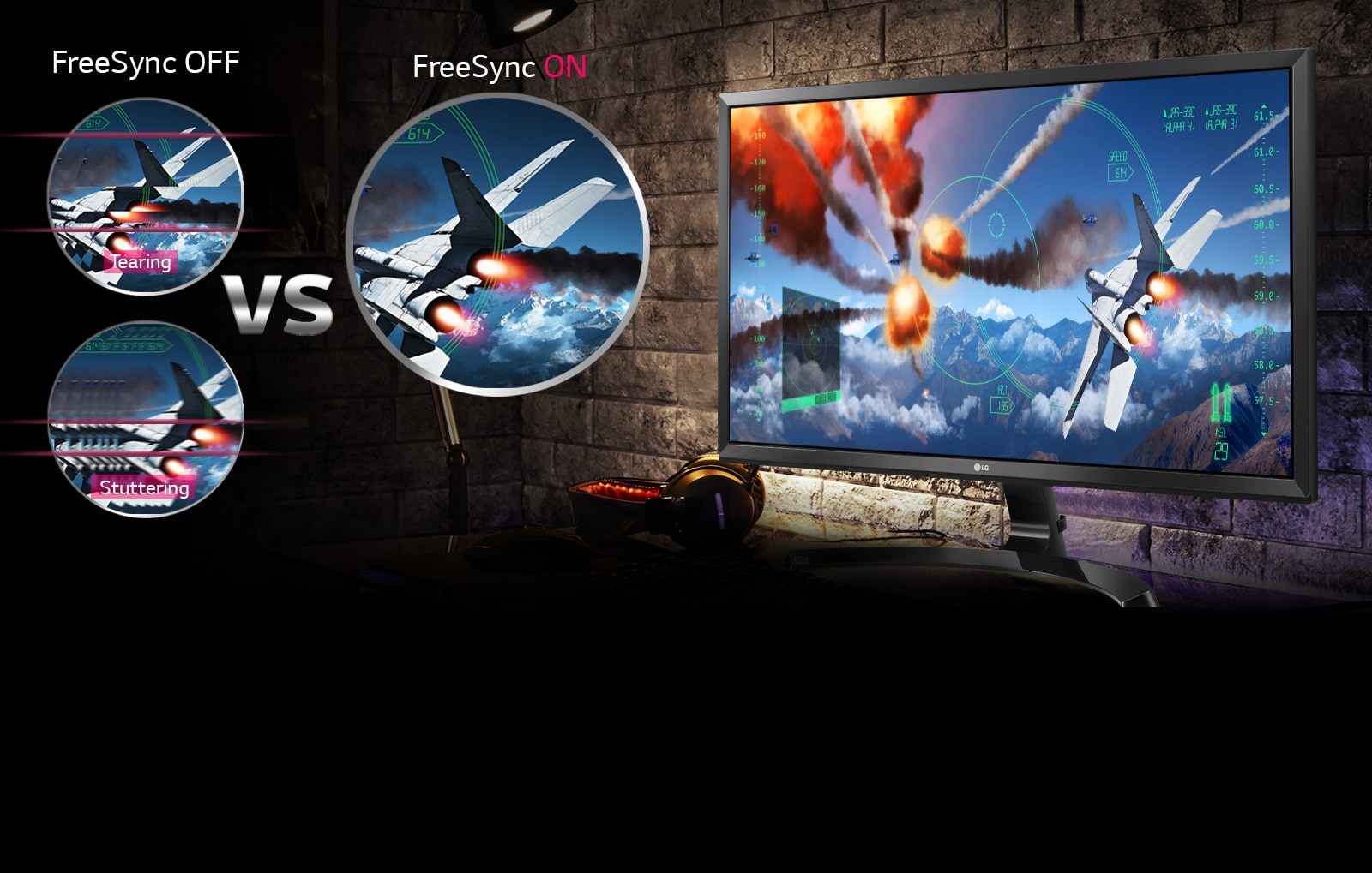 مشاهد ألعاب مباشرة وواضحة مع FreeSync1