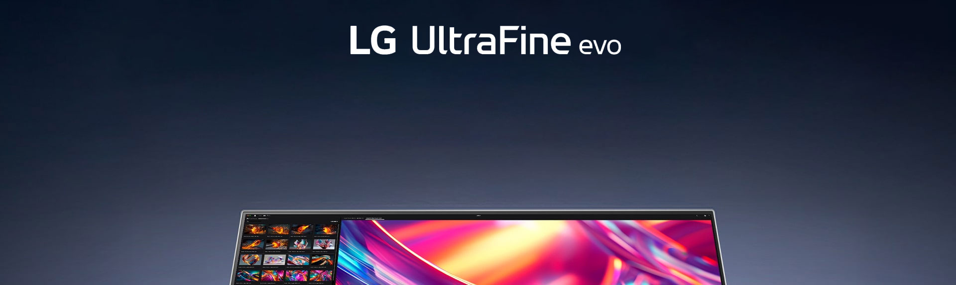 صورة منتج LG UltraFine™ evo 32U990A مع شعاره وشعارات الجوائز أدناه