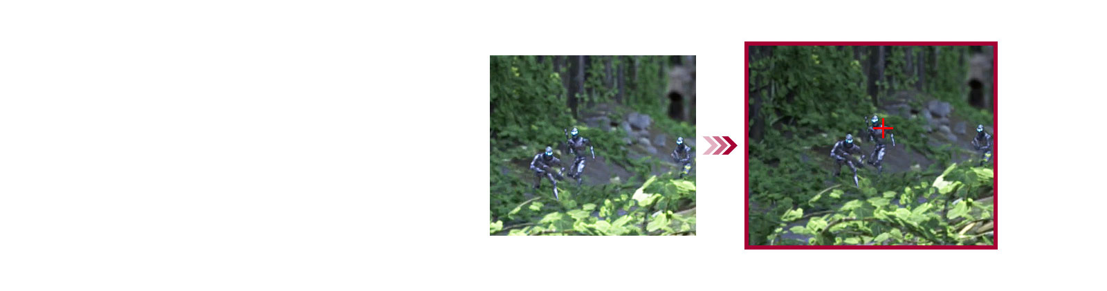 تمنح ميزة (Crosshair® Feature) مزيدًا من الدقة1