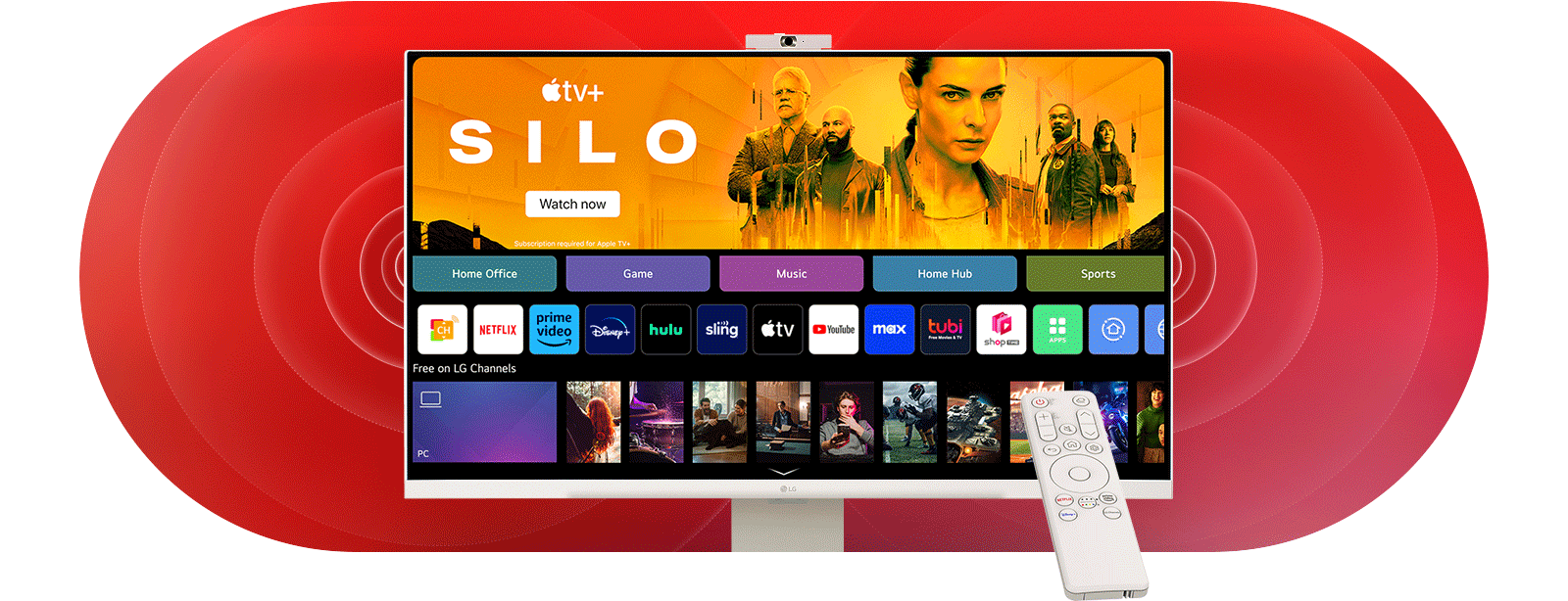 صفحة رئيسية جديدة لـ webOS 23.	